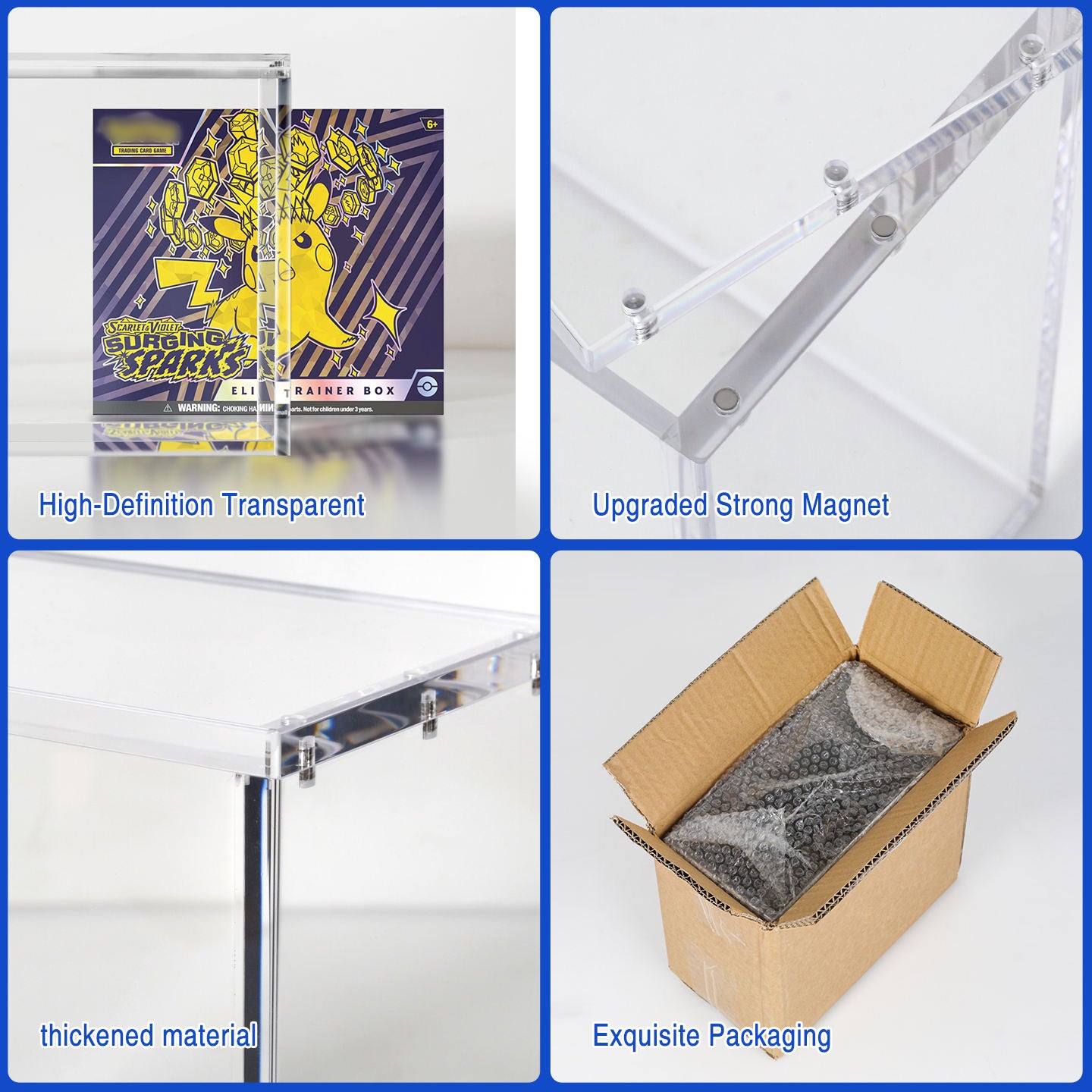Pokemon TCG Elite Trainer Box ETB Acrylic Protector Case (UV)